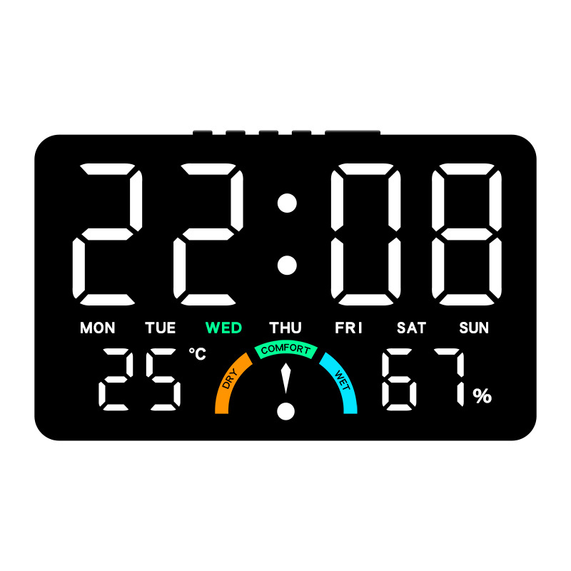 Modern Electronics Gadgets - นาฬิกาดิจิตอล LED รุ่นล่าสุด นาฬิกาปลุกอิเล็กทรอนิกส์สำหรับห้องนอน พร้อมจอแสดงอุณหภูมิ ปรับความสว่างได้