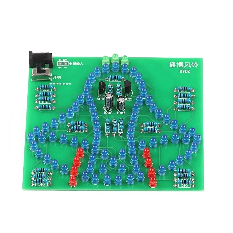 Electronics & Gadgets Starting With C - ชุดประกอบกระดิ่งลมแบบแกว่งได้ พร้อมไฟ LED 95 ดวง ใช้ไฟ