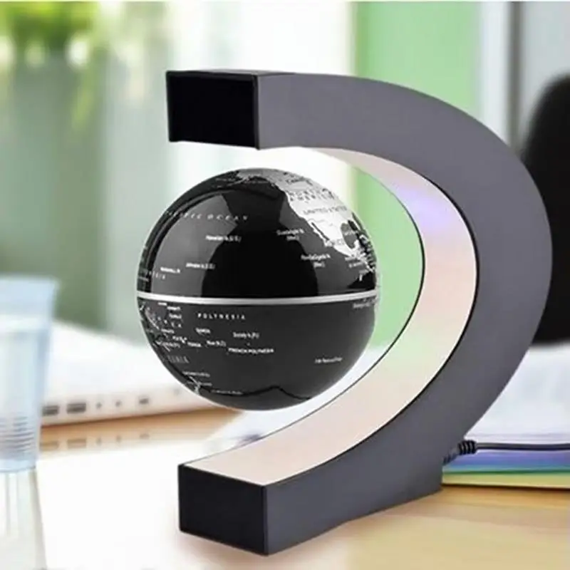 Modern Electronics Gadgets - ลูกโลกแม่เหล็กลอยได้ ไฟ LED แผนที่โลก โคมไฟอิเล็กทรอนิกส์ต้านแรงโน้มถ่วง โคมไฟลูกโลกแปลกใหม่