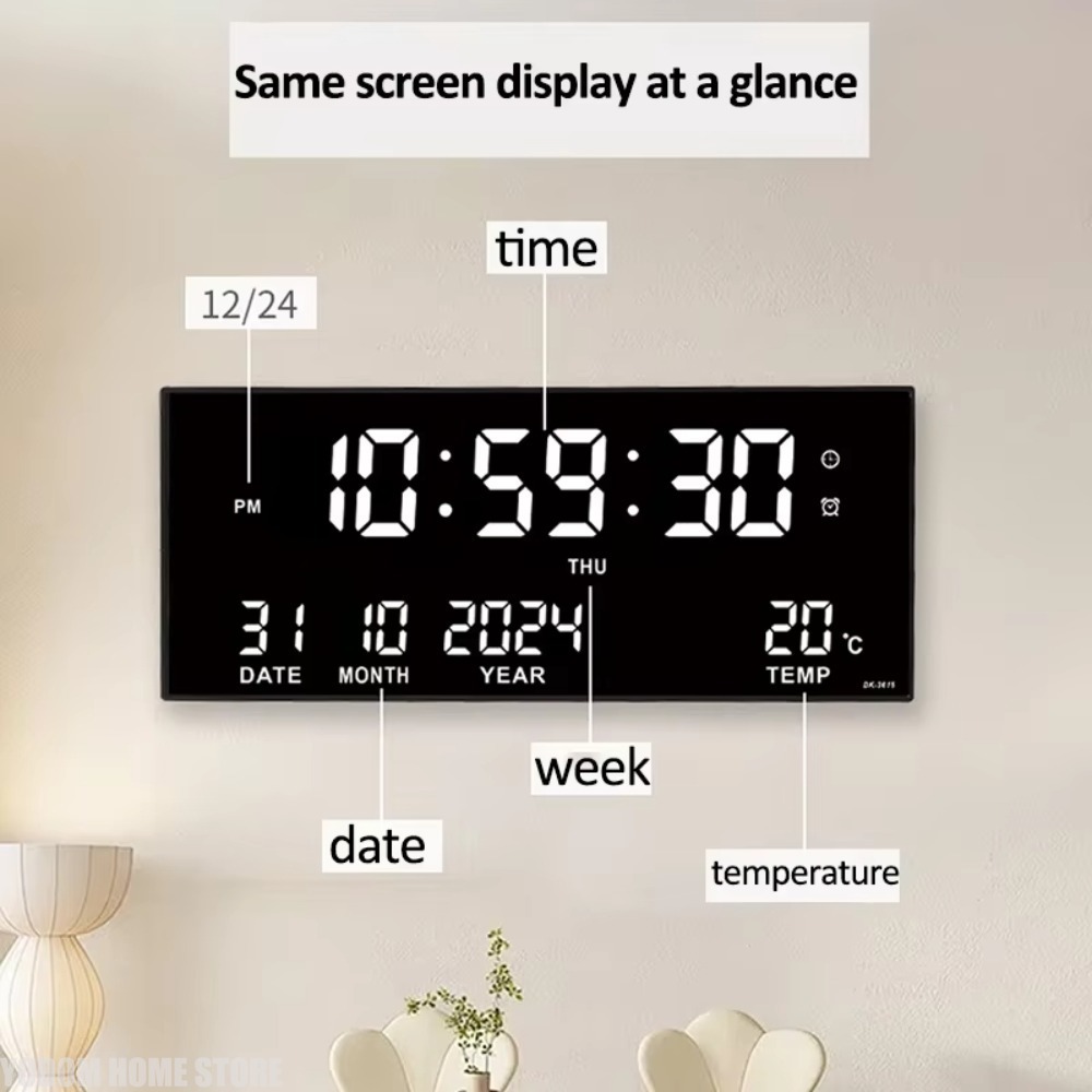 นาฬิกาแขวนผนังดิจิตอลขนาดใหญ่  - Modern Electronics Gadgets บทวิจารณ์และราคา
