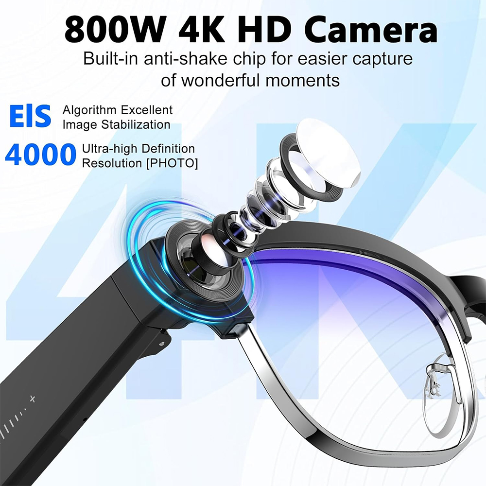 แว่นตาอัจฉริยะ 4K AI กล้อง 8MP - Smart Glasses Ar บทวิจารณ์และราคา