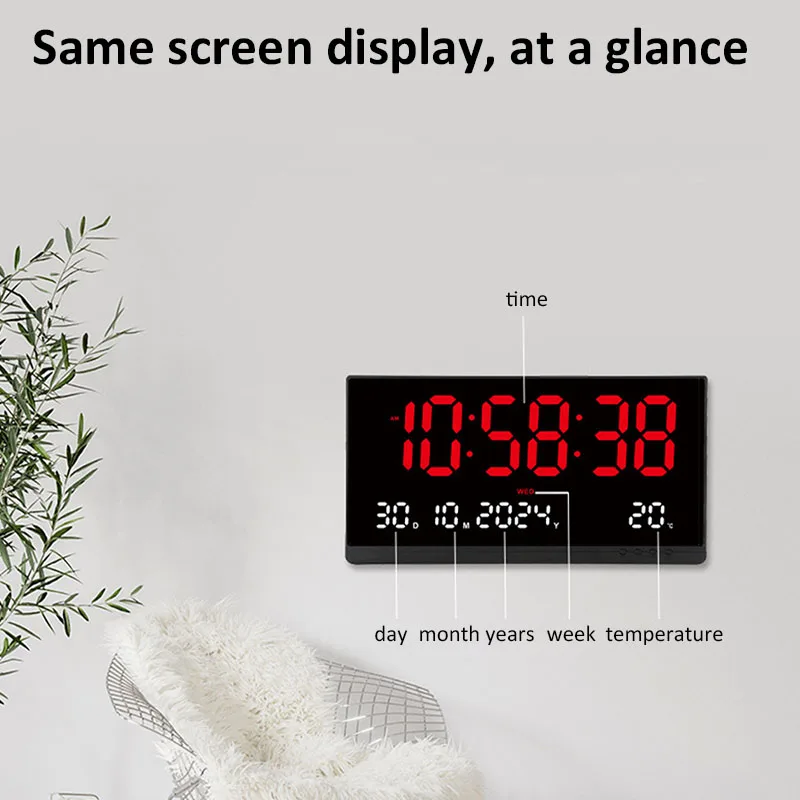 นาฬิกาแขวนผนังดิจิตอลขนาดใหญ่  - Modern Electronics Gadgets บทวิจารณ์และราคา