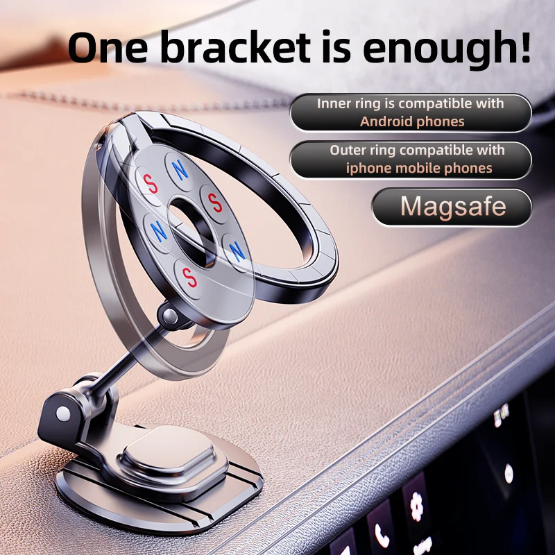 720 หมุนแม่เหล็กรถผู้ถือโทรศัพ - Useful Electronic Gadgets บทวิจารณ์และราคา