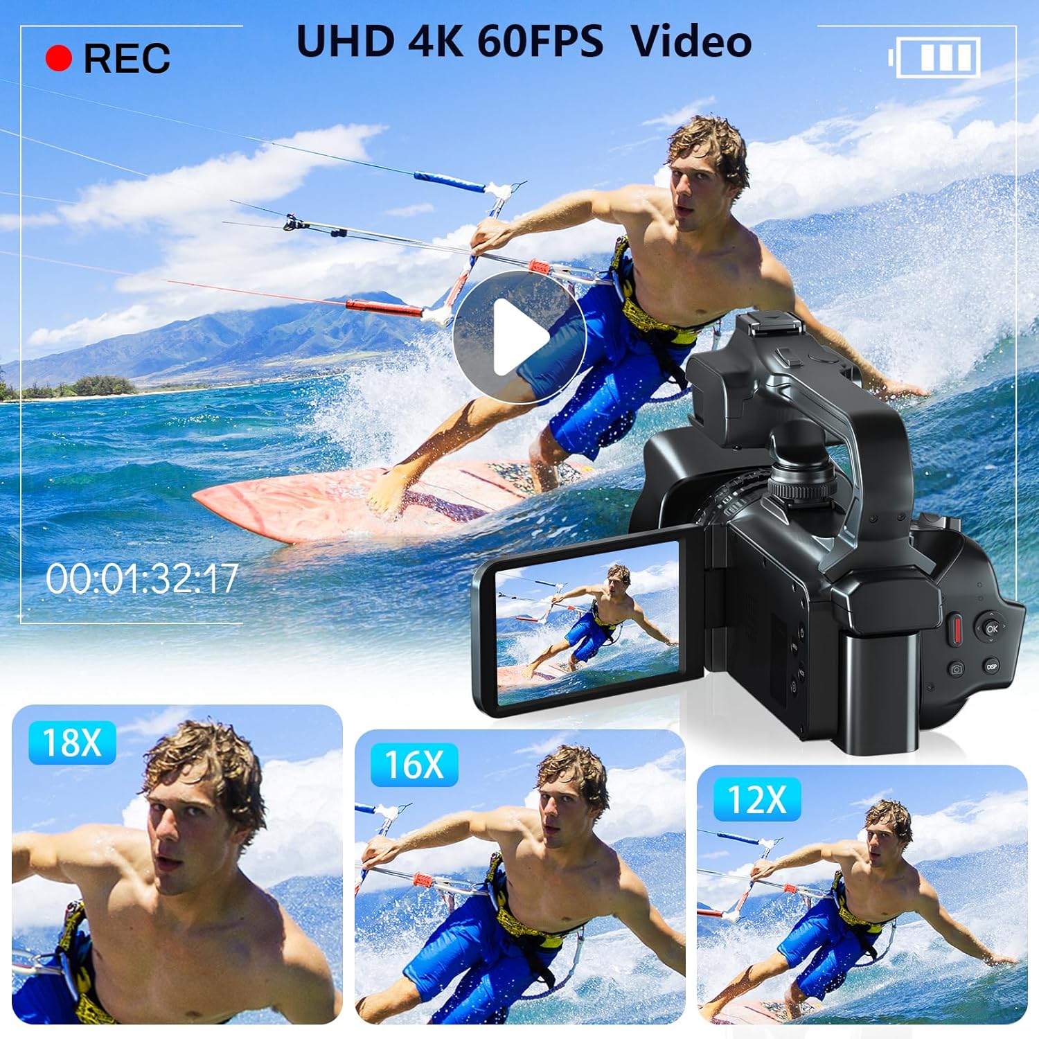 กล้องวิดีโอระดับมืออาชีพ 4K สำ - Electronics Home Gadgets บทวิจารณ์และราคา