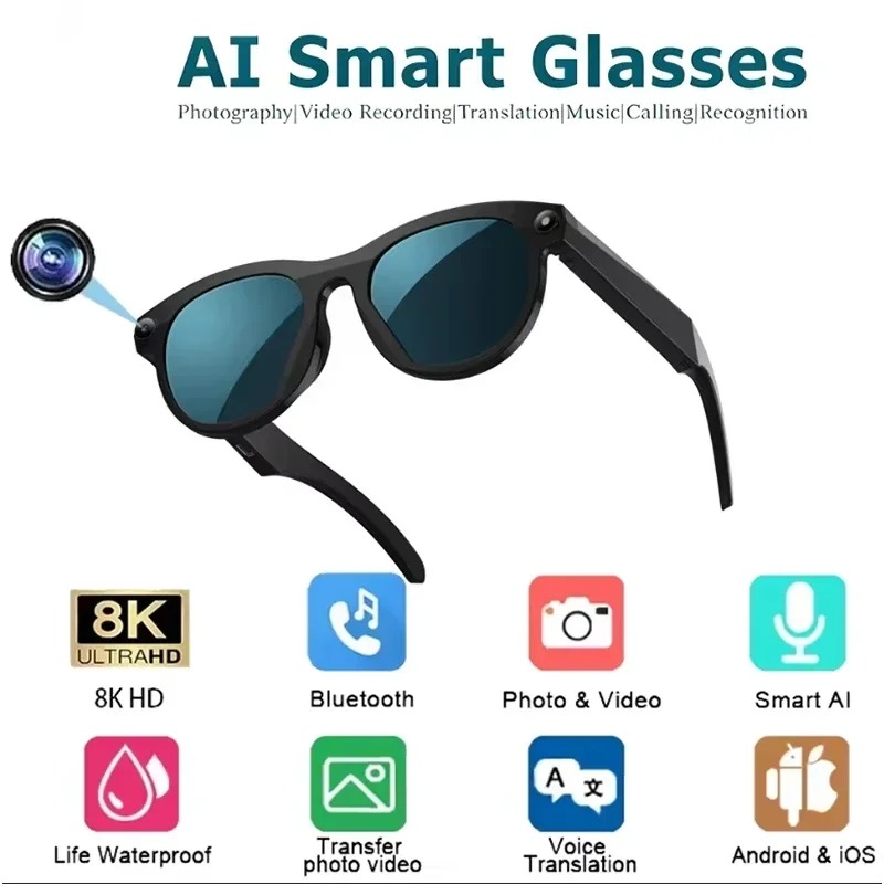 แว่นตาอัจฉริยะ 8KHD สมาร์ท AI  - Smart Glasses Ar บทวิจารณ์และราคา