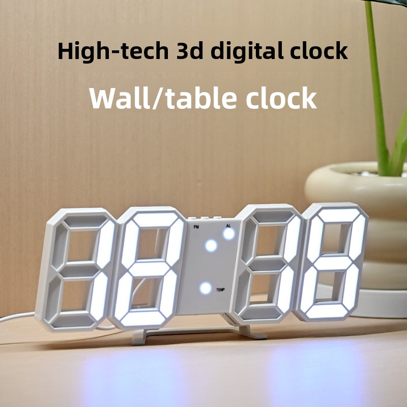 นาฬิกาดิจิตอล LED 3 มิติ แบบมี - Modern Electronics Gadgets บทวิจารณ์และราคา