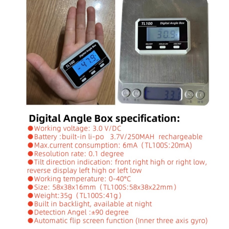 เครื่องวัดมุมในแนวนอนเครื่องวั - Useful Electronic Gadgets บทวิจารณ์และราคา