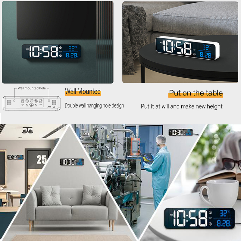 LED นาฬิกาปลุกดิจิตอลผนัง/ตารา - Modern Electronics Gadgets บทวิจารณ์และราคา