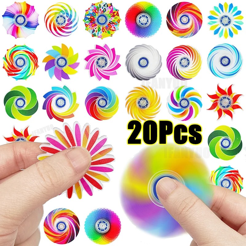 5-20 ชิ้น มินิสปินเนอร์สีรุ้ง  - Electronics Gadgets Bag บทวิจารณ์และราคา