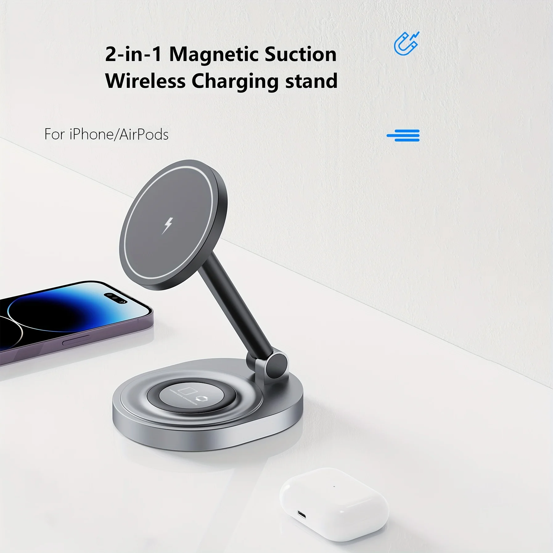 2 In 1 Magnetic Wireless Charg - Magnetic Charging Cable บทวิจารณ์และราคา