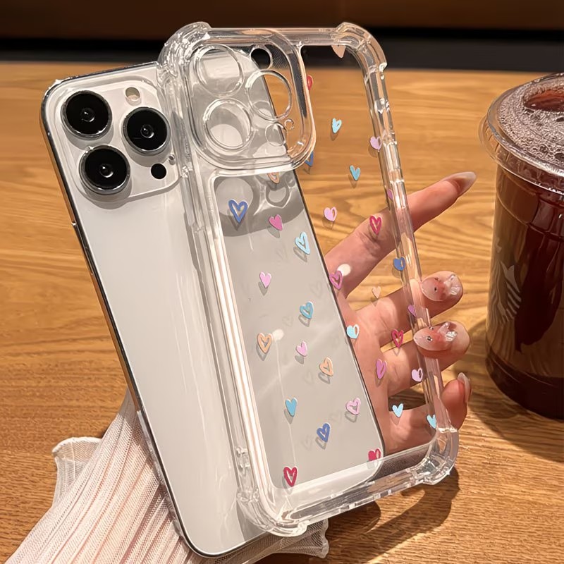 เคสโทรศัพท์ใสลายหัวใจหลากสี สำ - Apple Iphone 15 Pro Max บทวิจารณ์และราคา