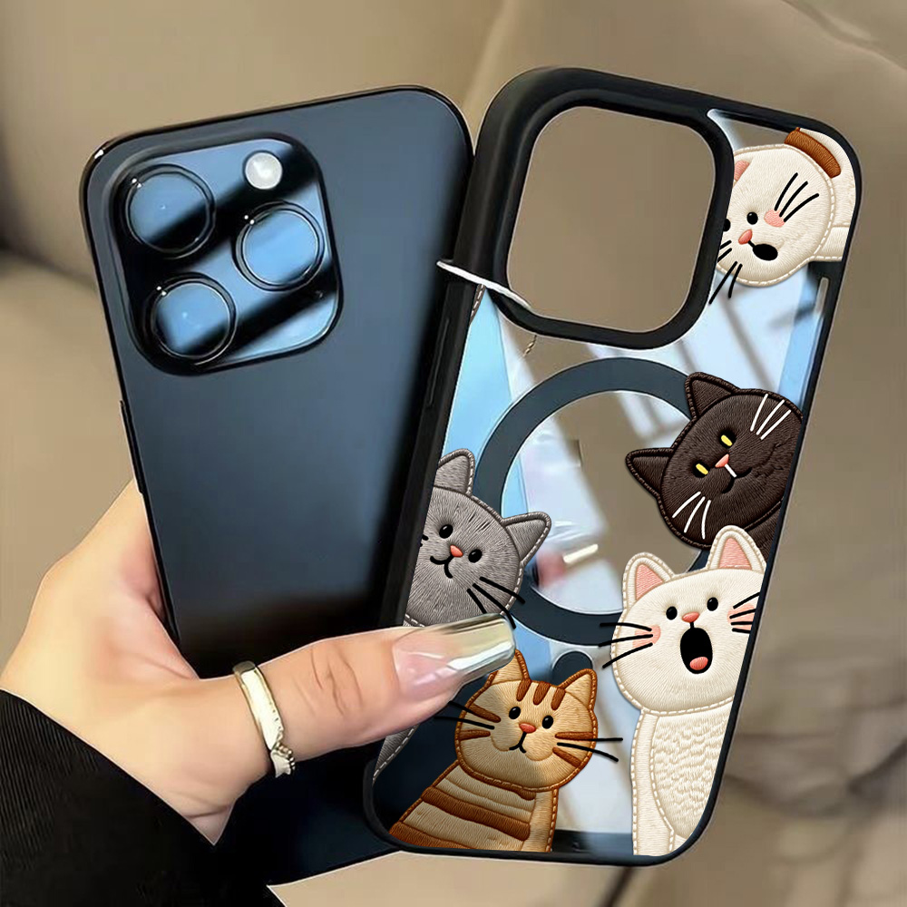เคสโทรศัพท์ลายปักแมวน่ารัก สำห - Apple Iphone 15 Pro Max บทวิจารณ์และราคา